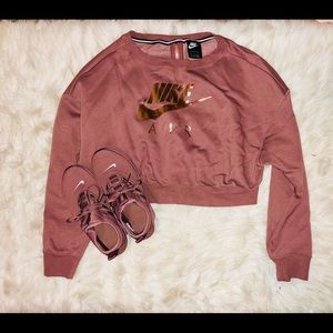 Nike crop top hoodie